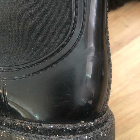LEMON JELLEY Anlke Boots Sprarkly Shiny Rain Boots Size 40 or An 8/8.5 GUC - Picture 6 of 11